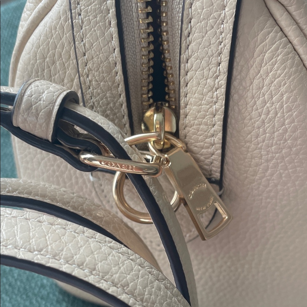 Coach Beige ivory Leather Rowan Satchel - Picture 6 of 8